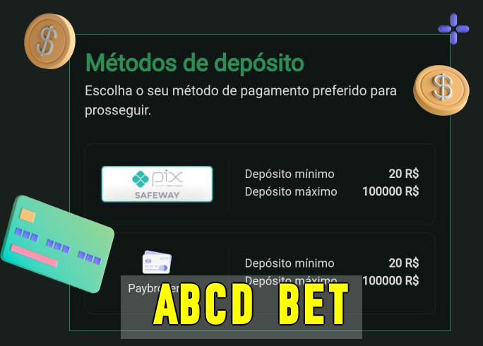 O cassino abcd betbet oferece uma grande variedade de métodos de pagamento